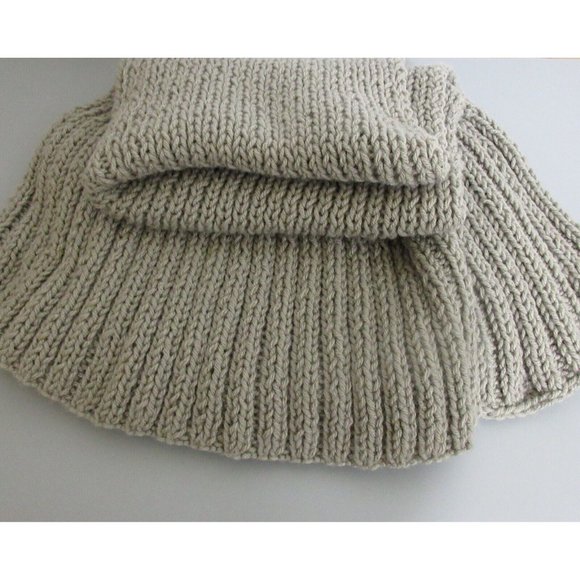 Sweater Shrug Vest One Size Mocha Brown Cable Knit Cowl Neck Cropped Open Front - Picture 5 of 5